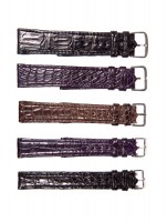 Watchbands made of crocodile leather