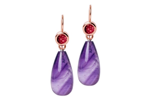 Annie silver earrings with amethyst @a-cuckoo-moment