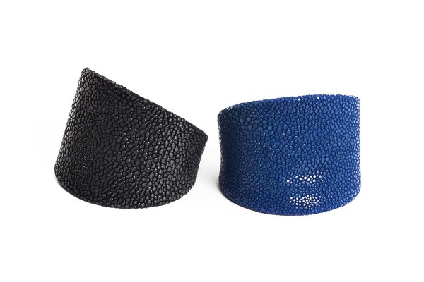 Cancan leichtes flexibles Armband aus Rochenleder navy + royal blue @a-cuckoo-moment