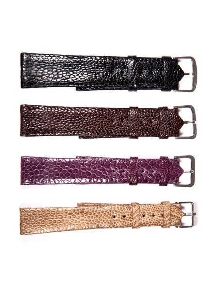 Watchband made out of ostrich leg leather 18-24mm Watch strap woman men