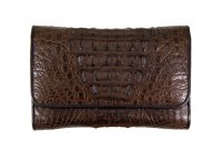 Betty wallet made of aligator, front, brown @a-cuckoo-moment