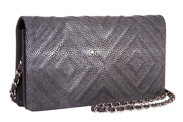 Stingray leather luxury bag CHRISTINE grey @a-cuckoo-moment