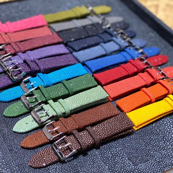 Watchbands made of stingray leather @a-cuckoo-moment