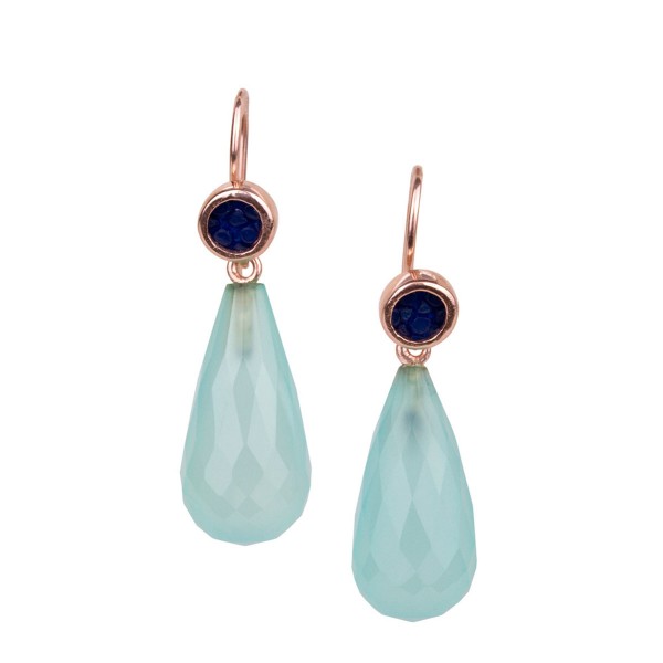 Annie earrings with turquoise chalcedony @a-cuckoo-moment