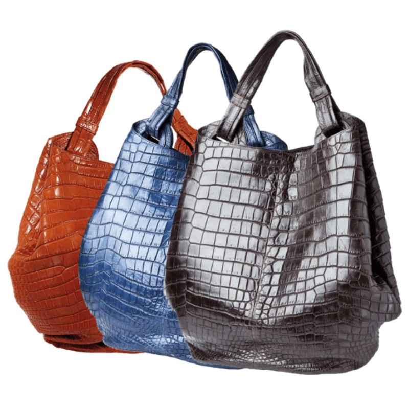 Shopperbag made of finest crocodile leather