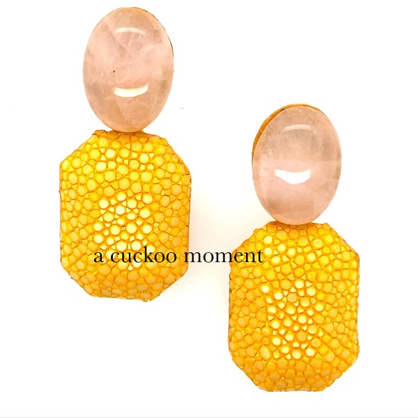 Grace - stingray earrings with sun gemstones @a-cuckoo-moment