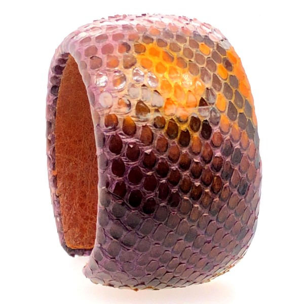 SAMBA hand-painted python bangle Honey flexible @a-cuckoo-moment
