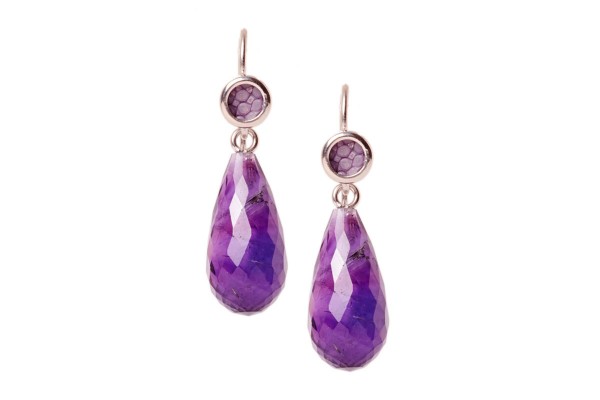 Annie Earrings with Purple Amethyst @a-cuckoo-moment